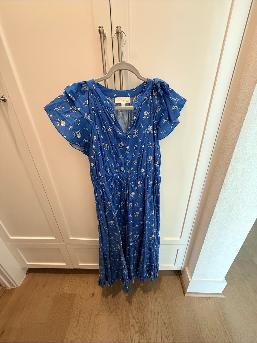 Pinch Blue Floral Midi Dress